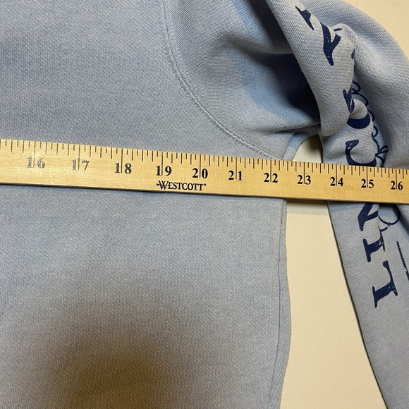 Lincoln Outfitters 1/2 Zip Hoodie Women Blue Kangaroo Pocket Large (12/14) - Picture 4 of 8